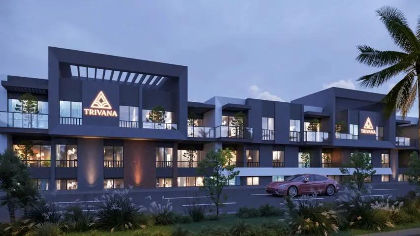 A4  pool level street building A + 10 m2 private garden